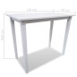 Mesa de bar y 4 taburetes de barra madera blanca Mesa de bar y 4 taburetes de barra madera blanca