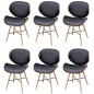 vidaXL Sillas de comedor 6 unidades madera curvada y cuero sintético vidaXL Sillas de comedor 6 unidades madera curvada y cuero sintético