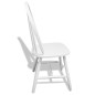 vidaXL Sillas de comedor 6 unidades madera maciza de caucho blanca vidaXL Sillas de comedor 6 unidades madera maciza de caucho blanca