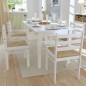 vidaXL Sillas de comedor 6 unidades madera maciza y terciopelo blanco vidaXL Sillas de comedor 6 unidades madera maciza y terciopelo blanco