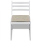 vidaXL Sillas de comedor 6 unidades madera maciza y terciopelo blanco vidaXL Sillas de comedor 6 unidades madera maciza y terciopelo blanco