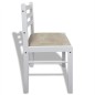 vidaXL Sillas de comedor 6 unidades madera maciza y terciopelo blanco vidaXL Sillas de comedor 6 unidades madera maciza y terciopelo blanco