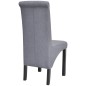 vidaXL Sillas de comedor 4 unidades tela gris claro vidaXL Sillas de comedor 4 unidades tela gris claro