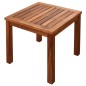 vidaXL Tumbona con mesita 2 unidades madera maciza acacia y textilene vidaXL Tumbona con mesita 2 unidades madera maciza acacia y textilene