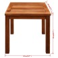vidaXL Tumbona con mesita 2 unidades madera maciza acacia y textilene vidaXL Tumbona con mesita 2 unidades madera maciza acacia y textilene