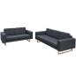 vidaXL Conjunto de sofás de 2 y 3 plazas gris oscuro vidaXL Conjunto de sofás de 2 y 3 plazas gris oscuro
