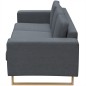 vidaXL Conjunto de sofás de 2 y 3 plazas gris oscuro vidaXL Conjunto de sofás de 2 y 3 plazas gris oscuro