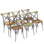 vidaXL Sillas de comedor 6 unidades madera maciza reciclada vidaXL Sillas de comedor 6 unidades madera maciza reciclada
