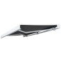 vidaXL Toldo carrete motorizado 350 cm gris antracita