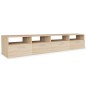 vidaXL Mueble de TV 2 piezas madera de ingeniería roble 95x35x36 cm vidaXL Mueble de TV 2 piezas madera de ingeniería roble 95x35x36 cm
