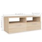 vidaXL Mueble de TV 2 piezas madera de ingeniería roble 95x35x36 cm vidaXL Mueble de TV 2 piezas madera de ingeniería roble 95x35x36 cm