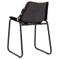 vidaXL Sillas de comedor de cuero de cabra auténtico 4 unidades vidaXL Sillas de comedor de cuero de cabra auténtico 4 unidades