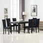 vidaXL Silla de comedor 6 unidades terciopelo negro vidaXL Silla de comedor 6 unidades terciopelo negro