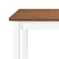 vidaXL Set mesa y sillas de bar 5 piezas madera maciza marrón y blanco