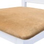 vidaXL Set mesa y sillas de bar 5 piezas madera maciza marrón y blanco