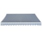 vidaXL Toldo plegable de operación manual 350 cm azul y blanco vidaXL Toldo plegable de operación manual 350 cm azul y blanco