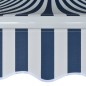 vidaXL Toldo plegable de operación manual 350 cm azul y blanco vidaXL Toldo plegable de operación manual 350 cm azul y blanco
