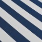 vidaXL Toldo plegable de operación manual 350 cm azul y blanco vidaXL Toldo plegable de operación manual 350 cm azul y blanco