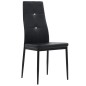 vidaXL Sillas de comedor 6 unidades cuero sintético negro vidaXL Sillas de comedor 6 unidades cuero sintético negro