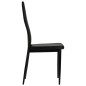vidaXL Sillas de comedor 6 unidades cuero sintético negro vidaXL Sillas de comedor 6 unidades cuero sintético negro