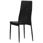vidaXL Sillas de comedor 6 unidades cuero sintético negro vidaXL Sillas de comedor 6 unidades cuero sintético negro