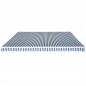 vidaXL Toldo plegable de operación manual 500 cm azul y blanco vidaXL Toldo plegable de operación manual 500 cm azul y blanco