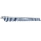 vidaXL Toldo plegable de operación manual 400 cm azul y blanco vidaXL Toldo plegable de operación manual 400 cm azul y blanco
