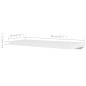vidaXL Estantes de pared 4 unidades blanco 80 cm vidaXL Estantes de pared 4 unidades blanco 80 cm
