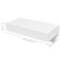vidaXL Estantes de pared flotantes con cajones 2 uds blanco 48 cm vidaXL Estantes de pared flotantes con cajones 2 uds blanco 48 cm