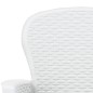 vidaXL Set de muebles de jardín 7 pzas plástico blanco aspecto ratán vidaXL Set de muebles de jardín 7 pzas plástico blanco aspecto ratán