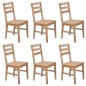 vidaXL Sillas de comedor 6 unidades madera maciza de acacia vidaXL Sillas de comedor 6 unidades madera maciza de acacia