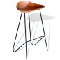 vidaXL Taburetes de cocina 6 unidades cuero auténtico marrón vidaXL Taburetes de cocina 6 unidades cuero auténtico marrón