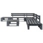 vidaXL Set de muebles de palets para jardín 6 piezas madera gris vidaXL Set de muebles de palets para jardín 6 piezas madera gris