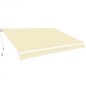 vidaXL Toldo plegable de operación manual 600 cm color crema vidaXL Toldo plegable de operación manual 600 cm color crema