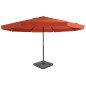 vidaXL Sombrilla de jardín con base portátil color terracota vidaXL Sombrilla de jardín con base portátil color terracota