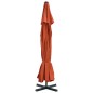 vidaXL Sombrilla de jardín con base portátil color terracota vidaXL Sombrilla de jardín con base portátil color terracota