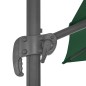 vidaXL Sombrilla de jardín con base portátil verde vidaXL Sombrilla de jardín con base portátil verde