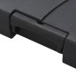 vidaXL Sombrilla de jardín con base portátil gris topo vidaXL Sombrilla de jardín con base portátil gris topo