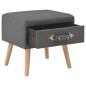 vidaXL Mesitas de noche 2 unidades 40x35x40 cm tela gris oscuro vidaXL Mesitas de noche 2 unidades 40x35x40 cm tela gris oscuro