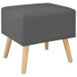 vidaXL Mesitas de noche 2 unidades 40x35x40 cm tela gris oscuro vidaXL Mesitas de noche 2 unidades 40x35x40 cm tela gris oscuro