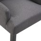 vidaXL Sillas de comedor con reposabrazos 6 unidades tela gris oscuro vidaXL Sillas de comedor con reposabrazos 6 unidades tela gris oscuro