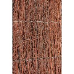 Nature Valla cañizo de jardín de brezo 2 unidades 1x5 m 1 cm de grosor
