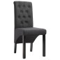 vidaXL Sillas de comedor 4 unidades tela gris oscuro vidaXL Sillas de comedor 4 unidades tela gris oscuro