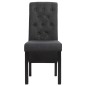 vidaXL Sillas de comedor 4 unidades tela gris oscuro vidaXL Sillas de comedor 4 unidades tela gris oscuro