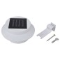vidaXL Lámparas solares para valla exterior 12 uds LED negro vidaXL Lámparas solares para valla exterior 12 uds LED negro