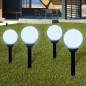 vidaXL Lámparas de jardín para camino 8 uds con pica de tierra 15 cm vidaXL Lámparas de jardín para camino 8 uds con pica de tierra 15 cm