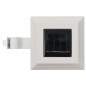 vidaXL Lámparas solares cuadradas de exterior blancas 12 uds LED 12 cm