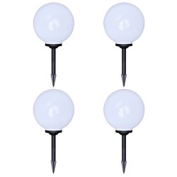 vidaXL Lámparas de jardín para camino 4 uds con pica de tierra 30 cm