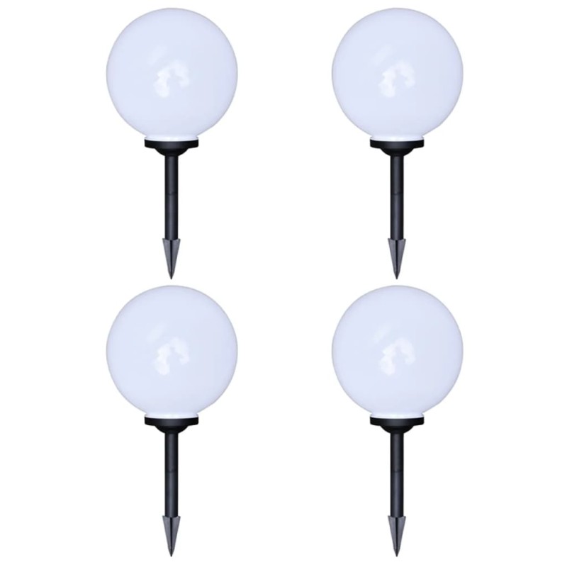 vidaXL Lámparas de jardín para camino 4 uds con pica de tierra 30 cm vidaXL Lámparas de jardín para camino 4 uds con pica de tierra 30 cm