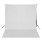 vidaXL Kit de estudio fotográfico con set de luces, fondo y reflector vidaXL Kit de estudio fotográfico con set de luces, fondo y reflector